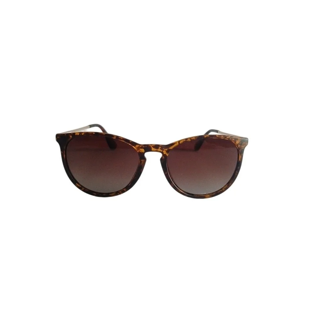 SUNGAIT Sunglasses Womens Tortoise Brown Gradient Round Retro 1567 C2 Gold